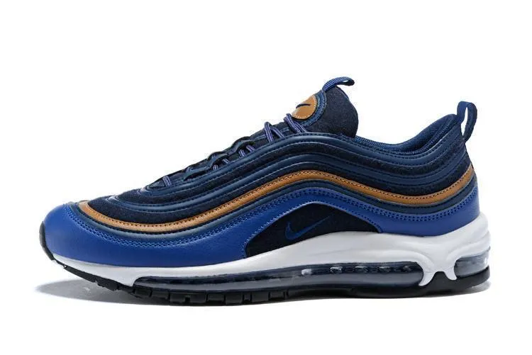 Nike Air Max 97 DK Blue Coffee Shoes Sale Men Size US 7-11 Asics Running Shoes Nimbus