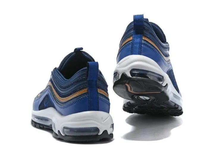 Nike Air Max 97 DK Blue Coffee Shoes Sale Men Size US 7-11 Asics Gel-venture Trail Running Shoes
