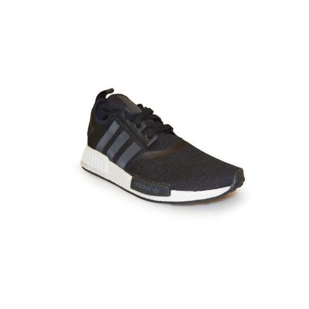 Juniors Adidas NMD_R1 J 'Core Black' - S80206 - Black White Trainers Adidas Samba Shoe