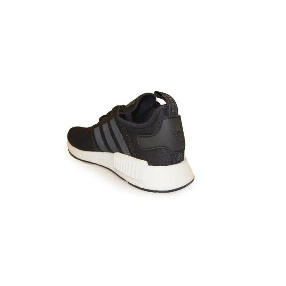 Juniors Adidas NMD_R1 J 'Core Black' - S80206 - Black White Trainers Adidas 360 Boost Golf Shoes