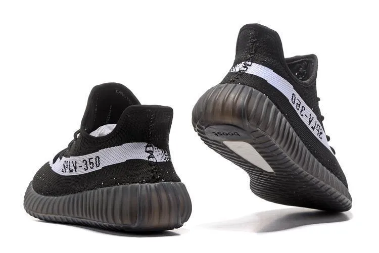 Adidas Wedge Shoes Adidas YEEZY BOOST 350 V2 'Black White' Shoes Men Women Sneaker Sale All Size US 7-11