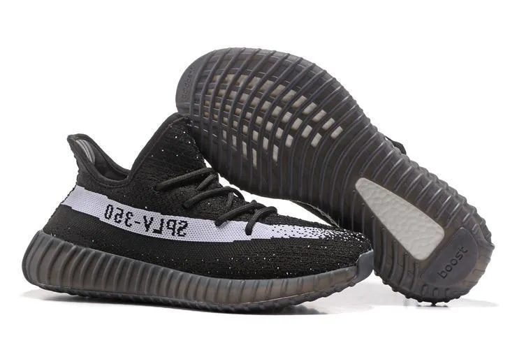 Adidas YEEZY BOOST 350 V2 'Black White' Shoes Men Women Sneaker Sale All Size US 7-11 Adidas Gamecourt Tennis Shoe