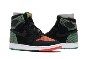 Nike Air Jordan 1 High Retro Flyknit BHM Shoes Basketball Men !!! CYBER MONDAY SALE !!! Asics Climbing Shoes