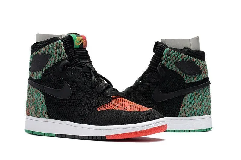 Nike Air Jordan 1 High Retro Flyknit BHM Shoes Basketball Men !!! CYBER MONDAY SALE !!! Asics Best Shoes For Flat Feet