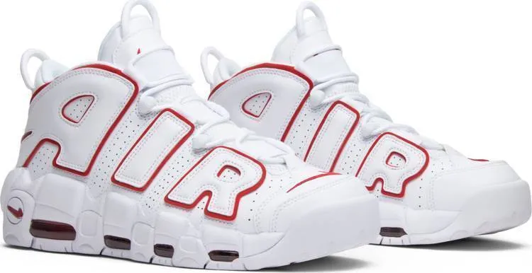 Nike Air More Uptempo 'White Varsity Red' Sneaker Shoes Basketball Men !!! CYBER MONDAY SALE !!! Asics Price Shoes