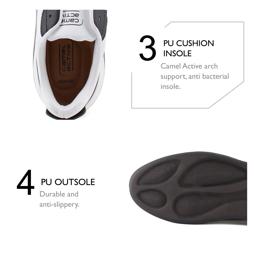 camel active Women Jennifer Sneakers shoes - 762303-YX02SV-1-BLACK Stiletto Sneakers