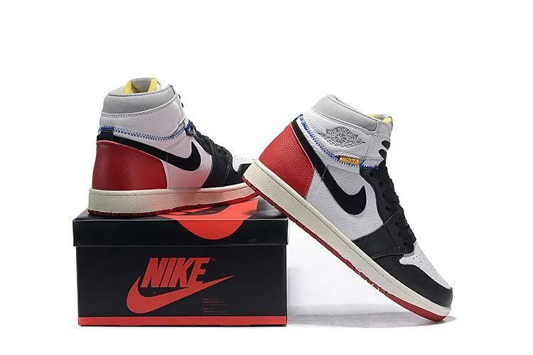 Union x Nike Air Jordan 1 Retro High 'Black Toe' Shoes Basketball Men Sale Size US 7 - 13 Shoes Comparable To Asics Kayano