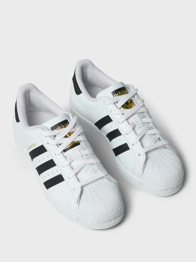 Adidas Shoes Custom Superstar Sneakers in White and Black