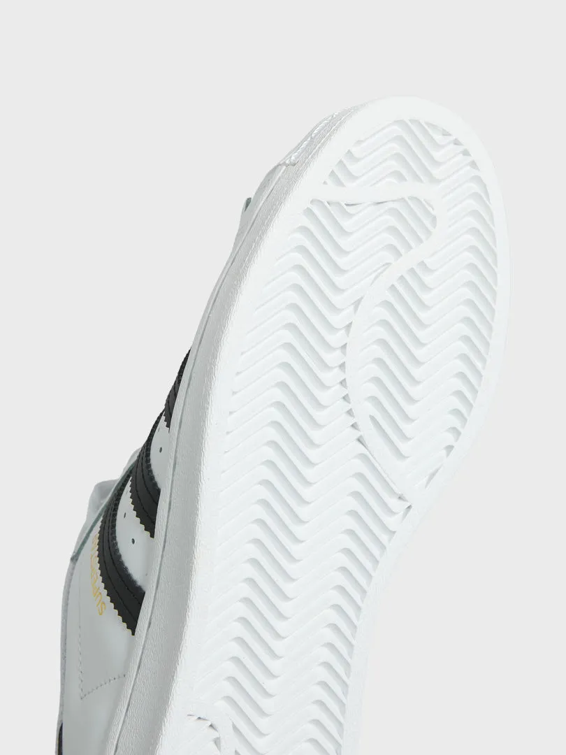 Adidas Adizero Boston 10 Running Shoes Superstar Sneakers in White and Black