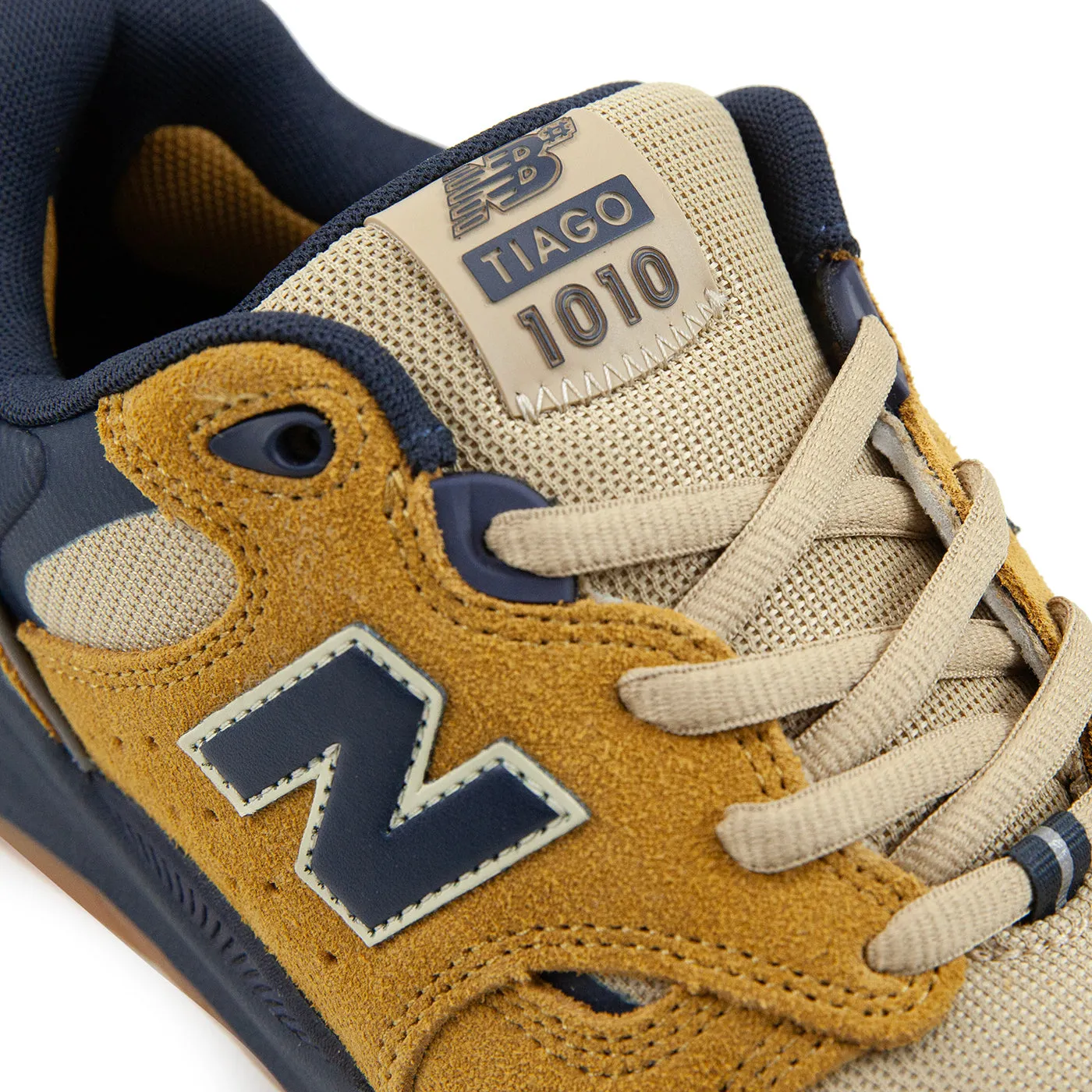 New Balance Numeric 1010 Tiago Shoes - Wheat / Navy New Balance Pink Cleats