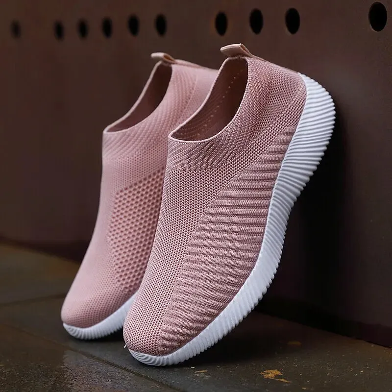 Women Shoes Soft Women Sneakers Lightweight And Comfortable Women Slip On Lazy Loafers Walking Shoes For Women Loafers Laces