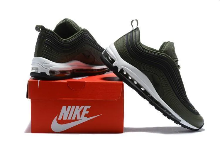 Nike Air Max 97 Ultra Black Olive Men Shoes Sale Size US 7-11 Asics Samba Shoes