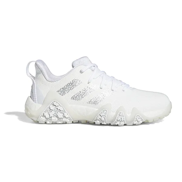 Adidas Taekwondo Shoes On Feet adidas Codechaos Ladies Golf Shoes - White/Silver/Pink