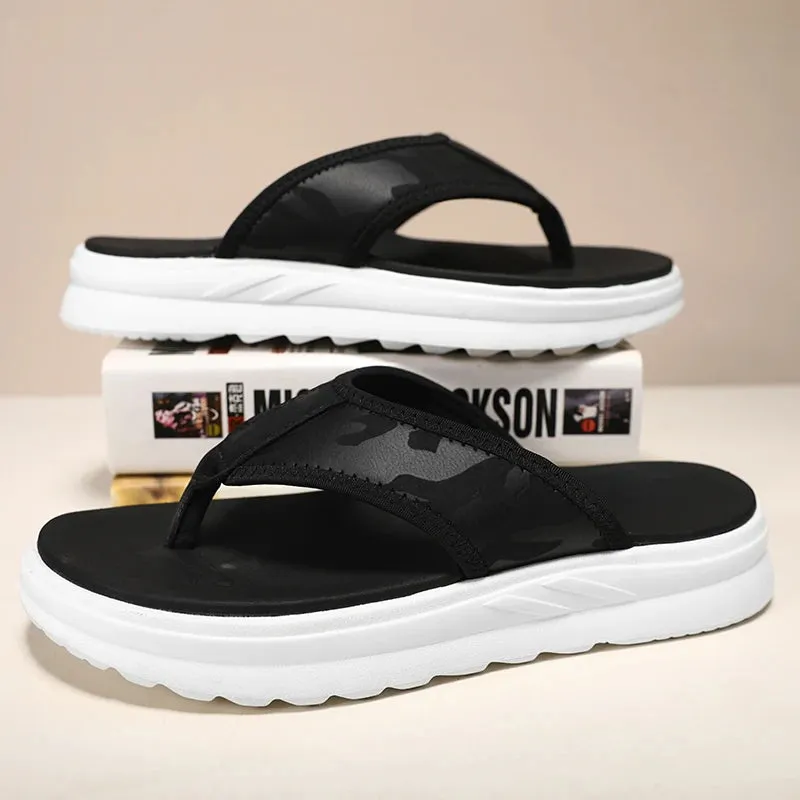 Slippers Travel High Quality Outdoor Men Flip Flops Sandals Beach Slippers Design Mens Non-slip Comfortable Indoor Slippers Men Casual Shoes