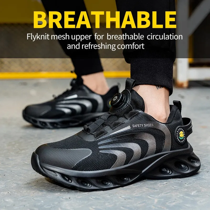 Rotary Buckle Work Sneakers Best Arch Support Insoles For Work Boots
