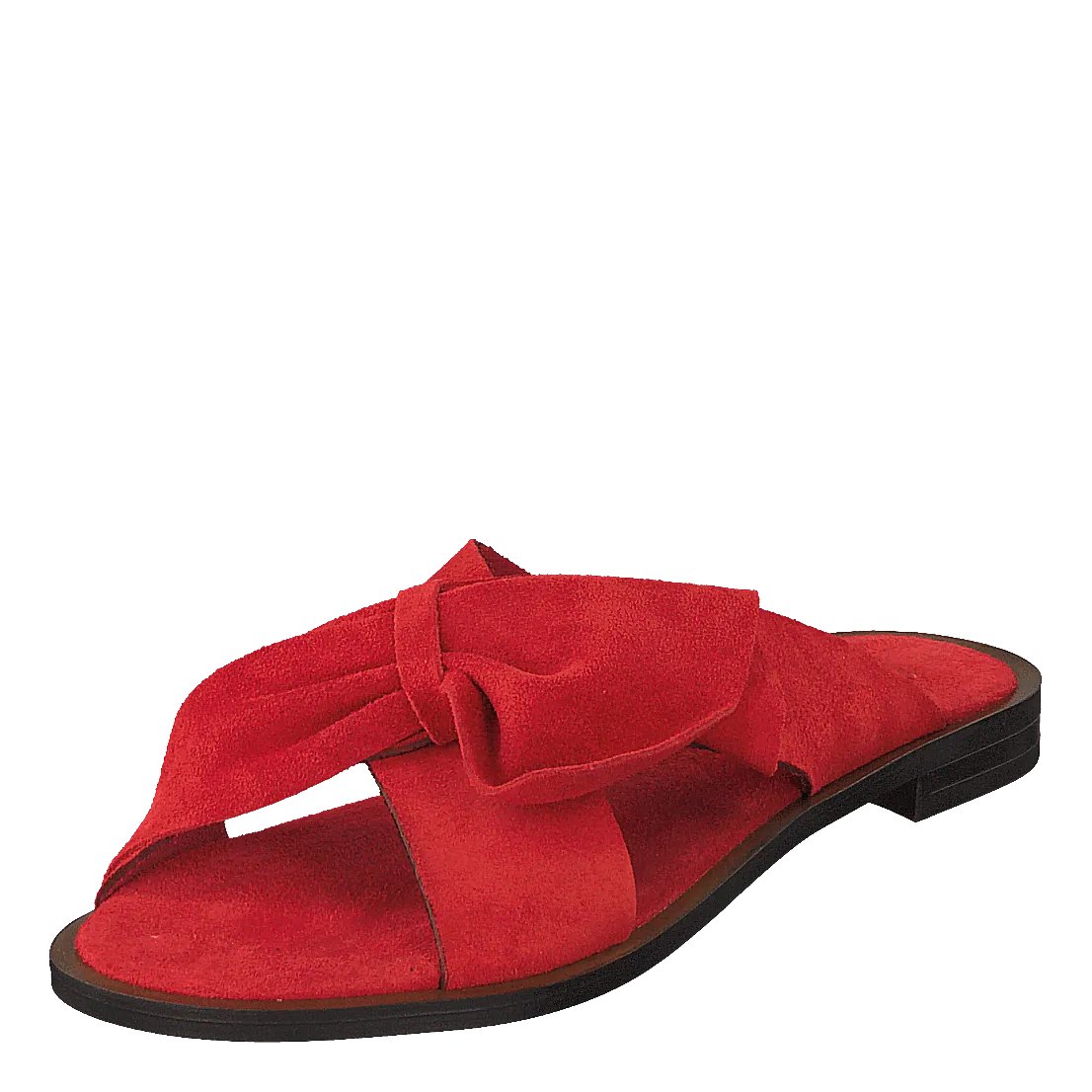 Tiddy Flip Flops Velour Rosso