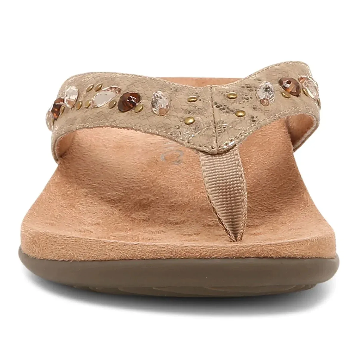 Vionic Lucia Toe Post Sandal Women's Flip Flops Black