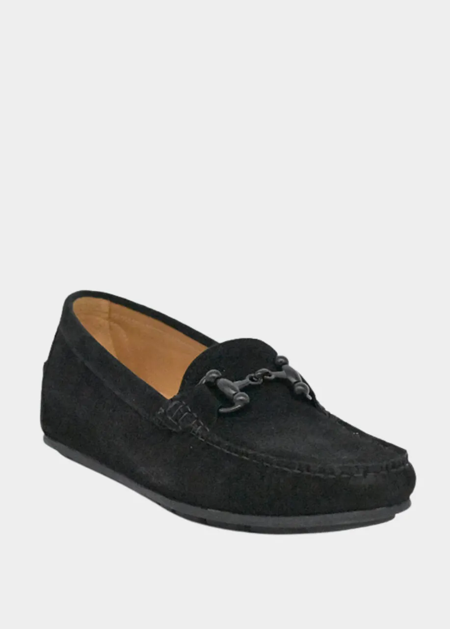 Vittoria Mengoni Plush Black Loafers Vionic Loafers
