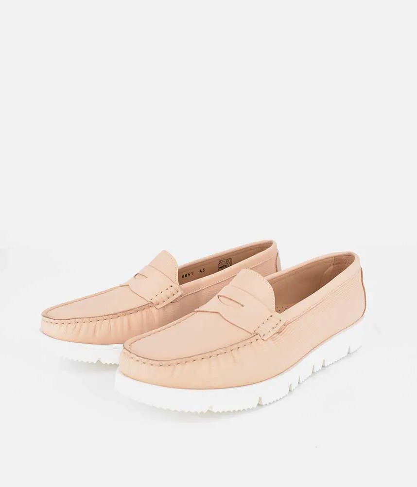 Vittoria Mengoni Premium Beige Loafers Sandals Loafers