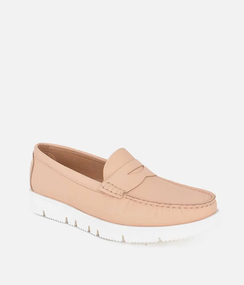 Straw Loafers Vittoria Mengoni Premium Beige Loafers