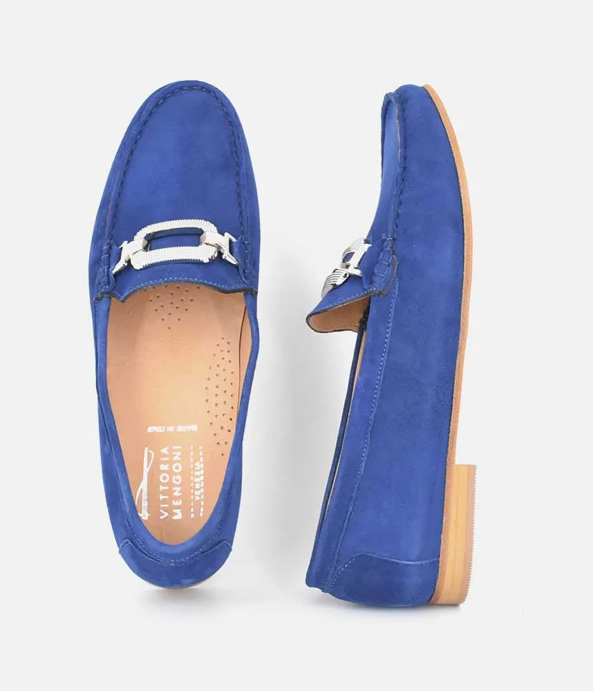 Vittoria Mengoni Premium Royal Blue Loafers Ysl Loafers