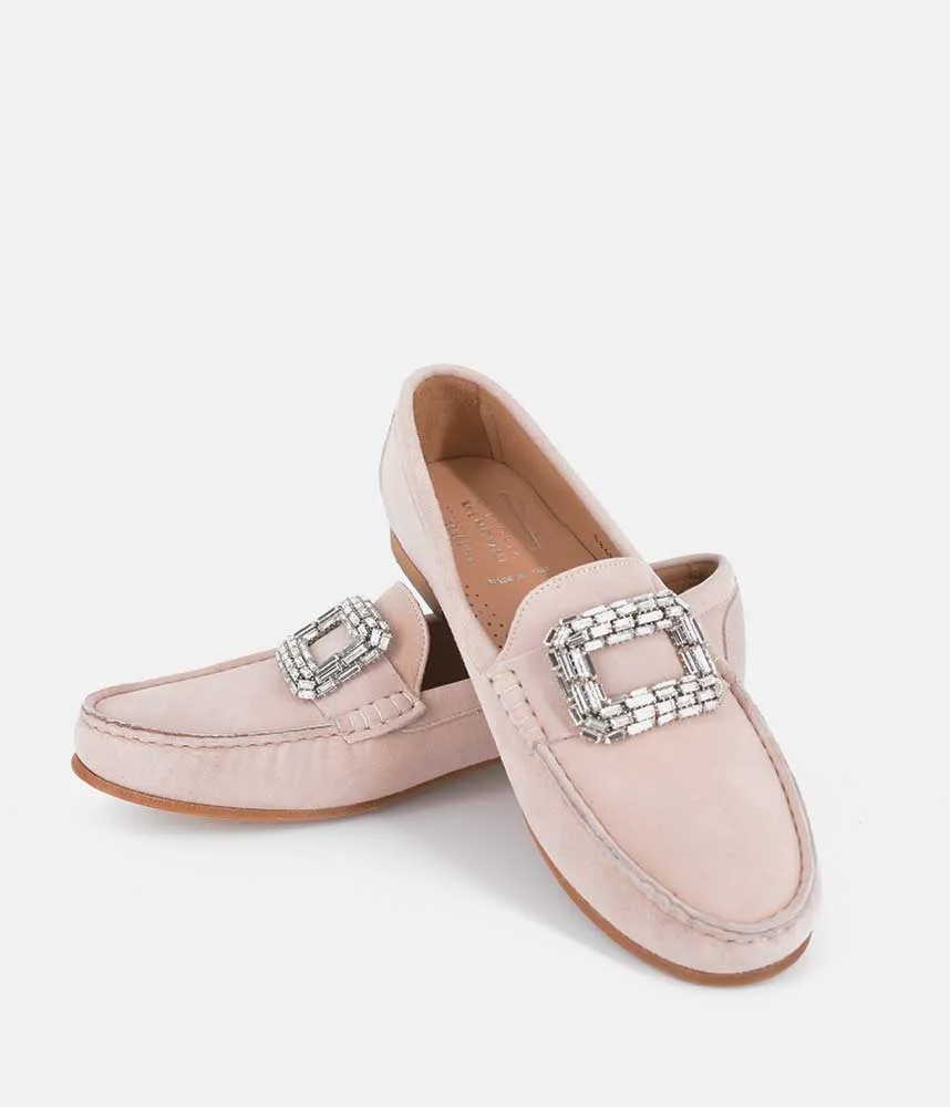 Vittoria Mengoni Stylish Beige Loafers Loafers Slipping