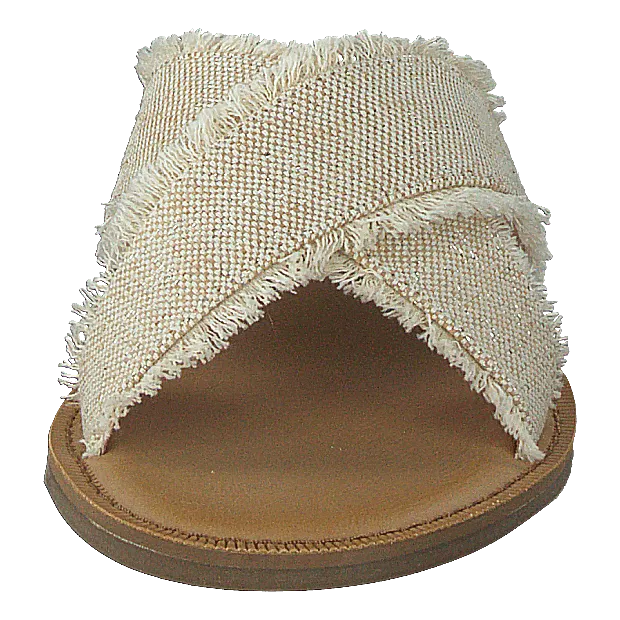 Wide Band Flip Flops Viv Natural Metallic Jute