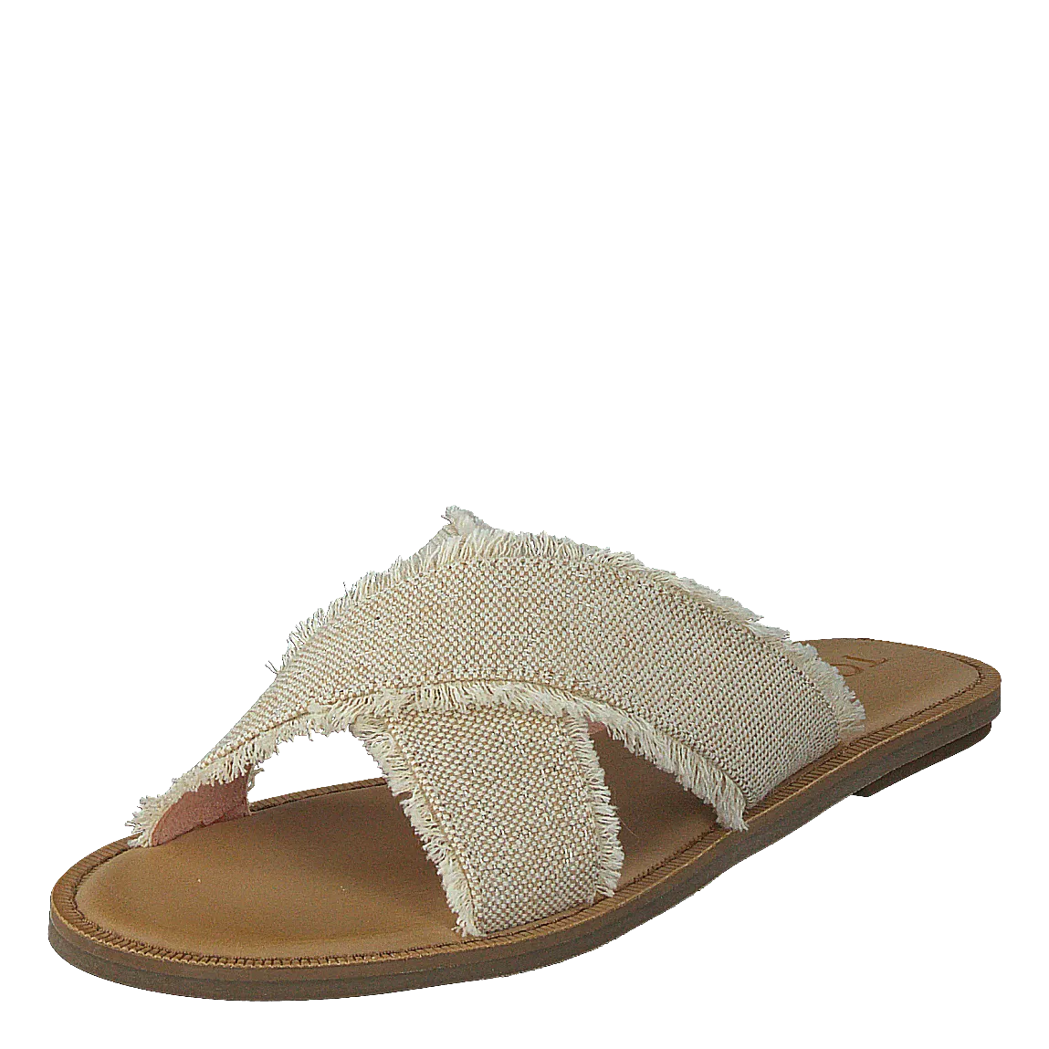 Viv Natural Metallic Jute Flip Flops Png