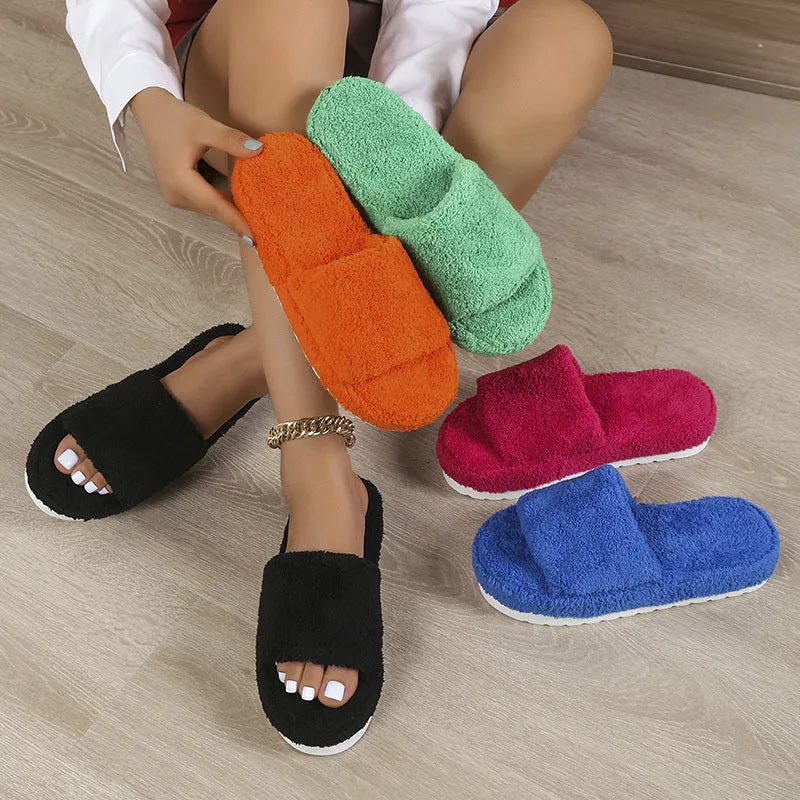 Spiderman Slippers Toddler Fuzzy Slippers Women Winter House Shoes