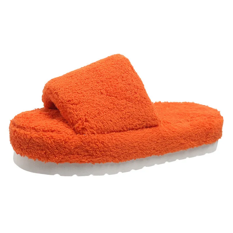 Cool House Slippers Fuzzy Slippers Women Winter House Shoes