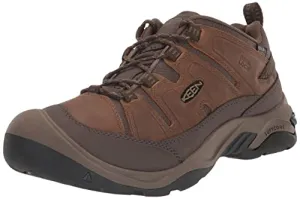 KEEN Men's Circadia Low Height Comfortable Waterproof Hiking Shoes Pull On Work Boot