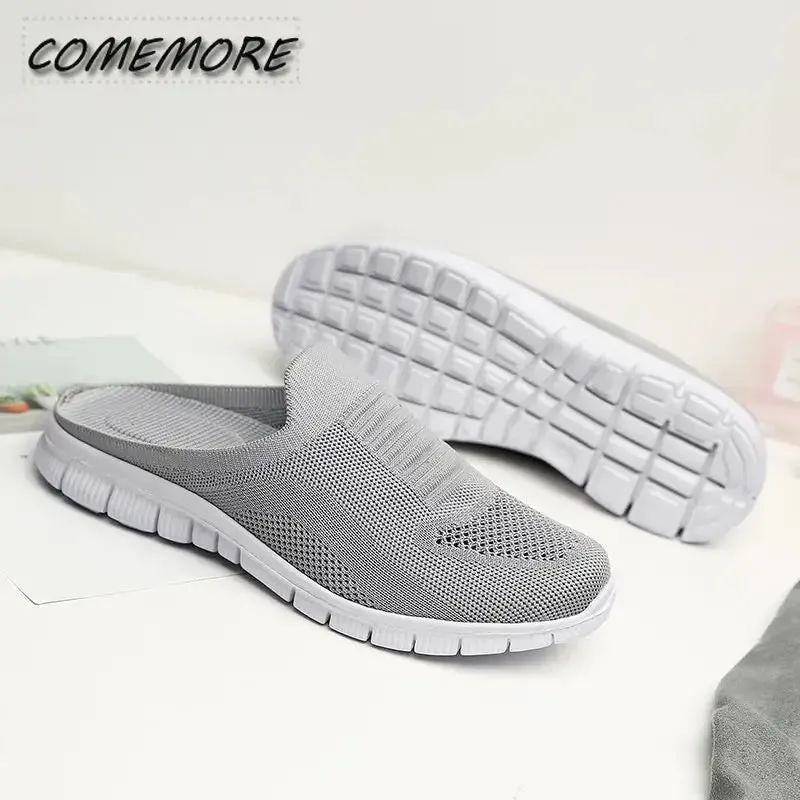 Chinese Sneakers Woman Mules New Casual Half Slippers