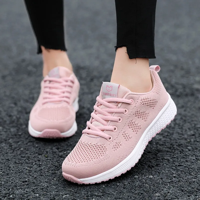 Jordan 1 Sneakers Women Casual Shoes Fashion Breathable Walking Mesh Lace Up