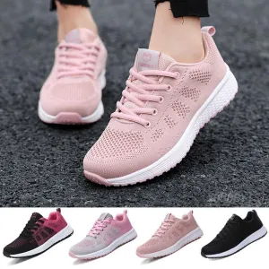 Women Shoes Flats Fashion Casual Sneaker Walking Comfort Lace-Up Thigh High Sneakers