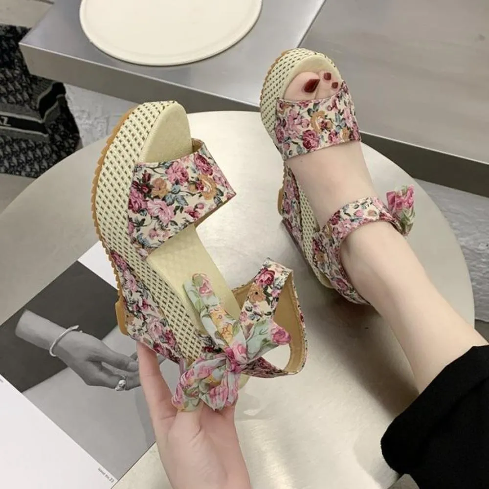 Women Wedges Heeled Shoes Sandals Harry Potter Slippers