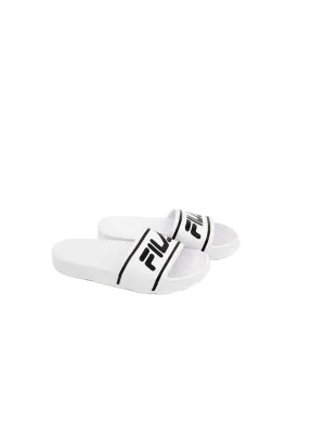 Women's Brand Logo Printed Slide,White Slippers Shrek