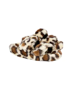 Dearborn Slippers Women's Faux Fur Slipper,Tiger