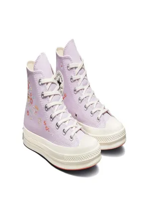 Women's Floral Embroidered Casual Shoes,Light Purple Flat Feet Overpronation Shoes