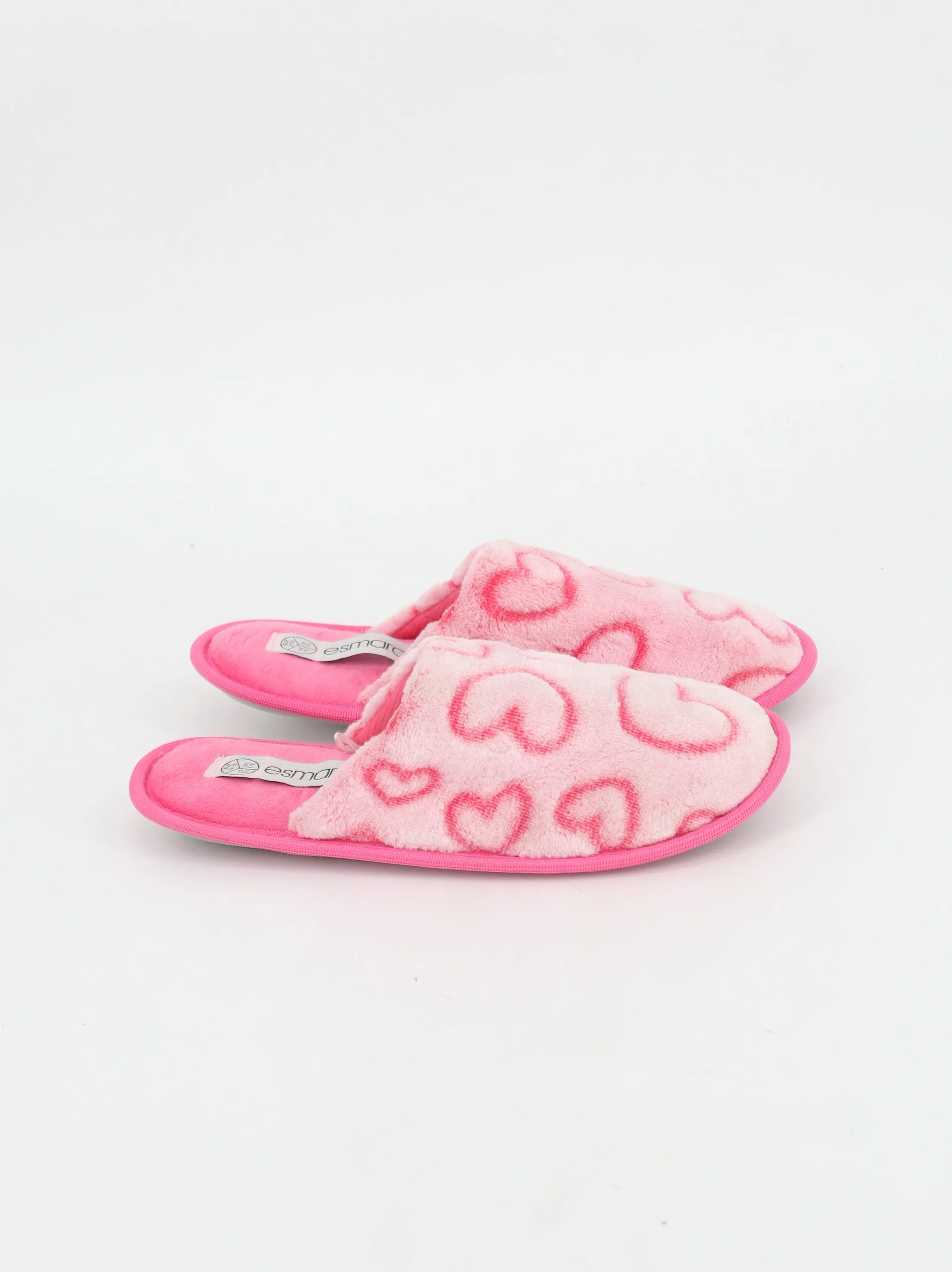 Platform Slippers Sand Women's Heart Printed Slippers,Pink