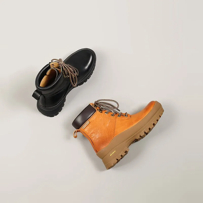 Women's High Top Combat Boots Cowhide Lace-up Ankle Boot in Yellow/Black/Purple Johnston & Murphy Novick Cap Toe Oxford