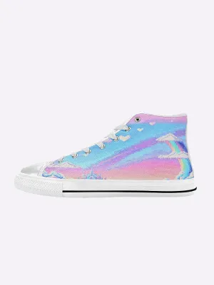 Aces Sneakers Women's Kawaii Classic High Top Fairy Kei Shoes