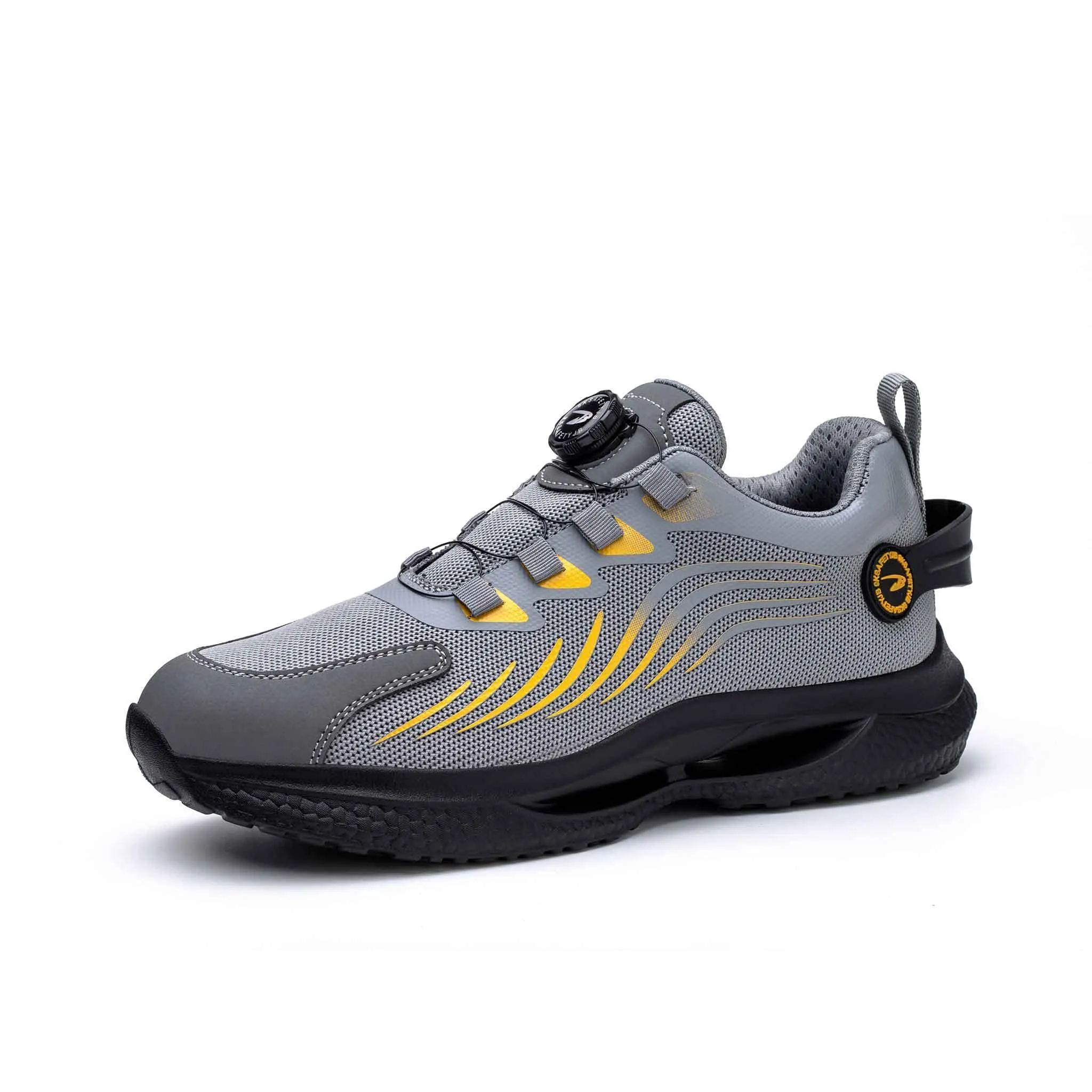 Best Insoles For Work Boots Plantar Fasciitis Women's Lightweight Steel Toe Shoes - Knob Lacing System | B253