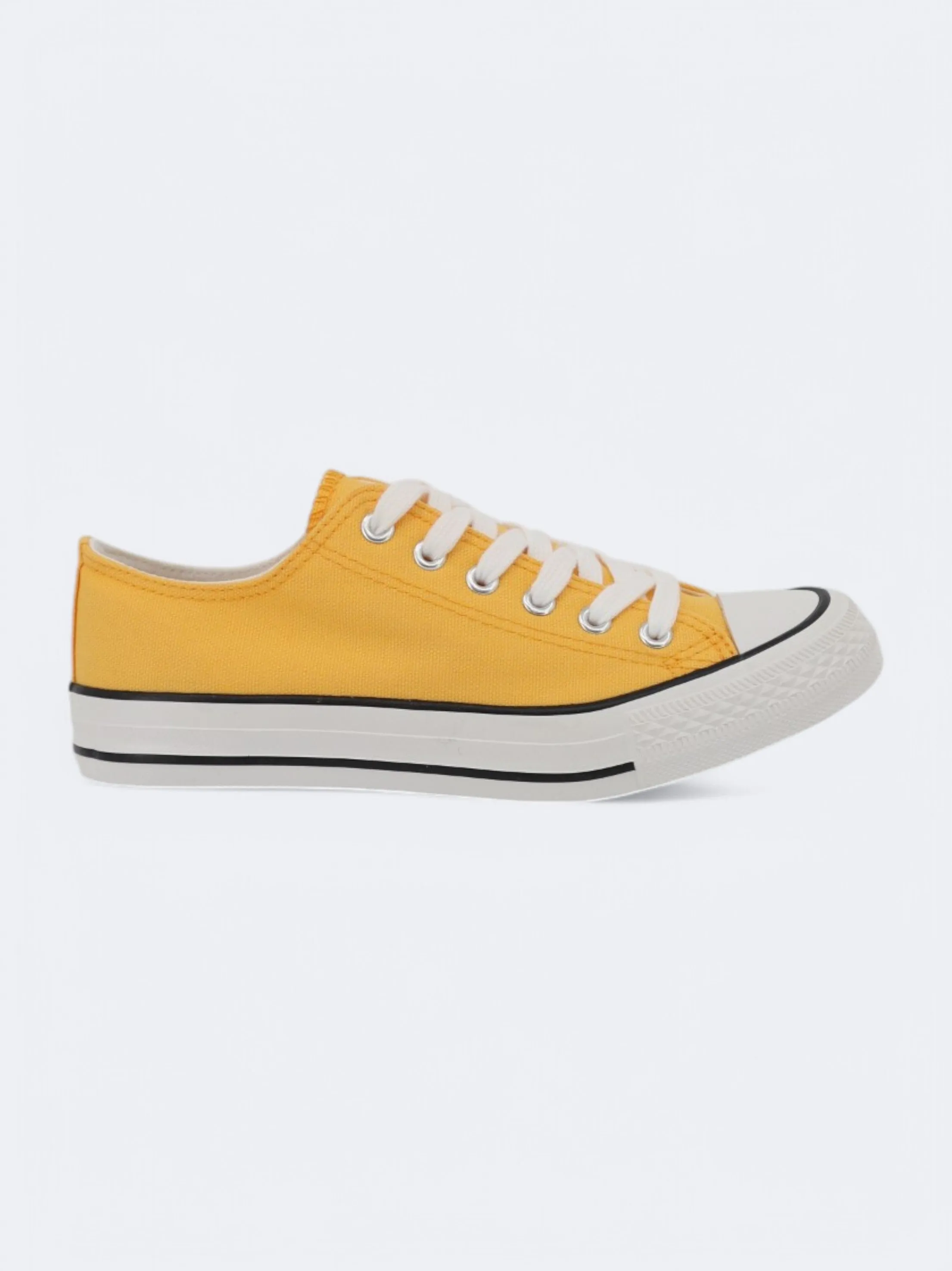 Squatting With Shoes Women's Plain Casual Shoes,Yellow