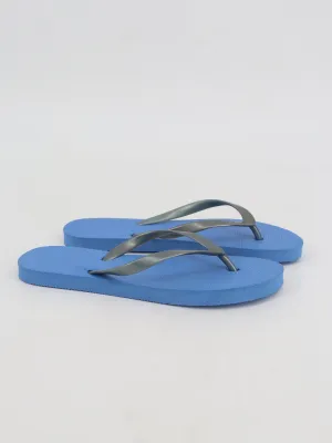 Polo Slippers Women's Plain Solid Slippers,Blue