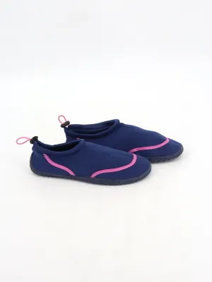 Airplane Slippers Women's Plain Solid Water Shoes,Navy