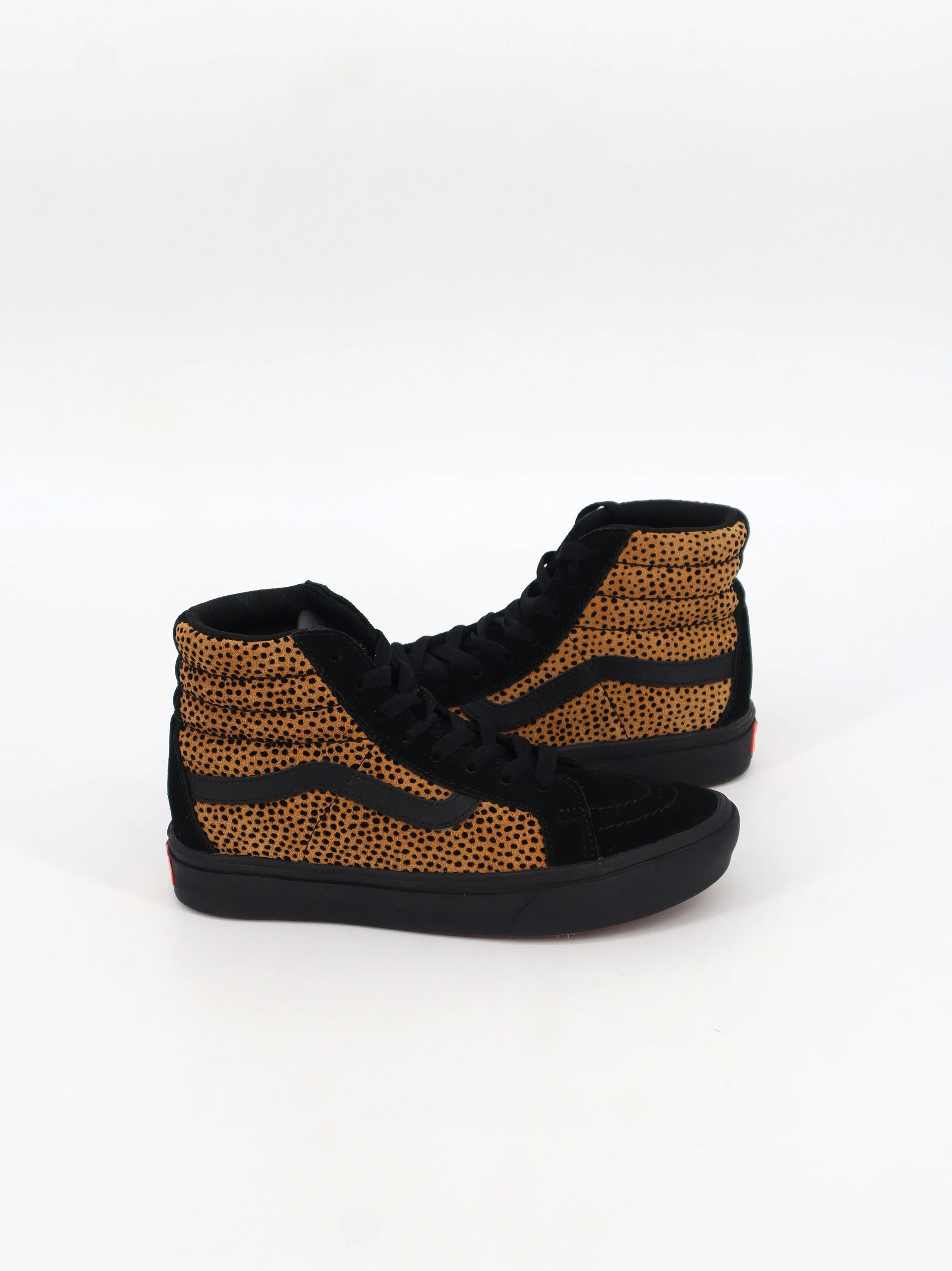 Flat Foot Pronation Running Shoes Women's Printed High Sneakers,Beige/Black