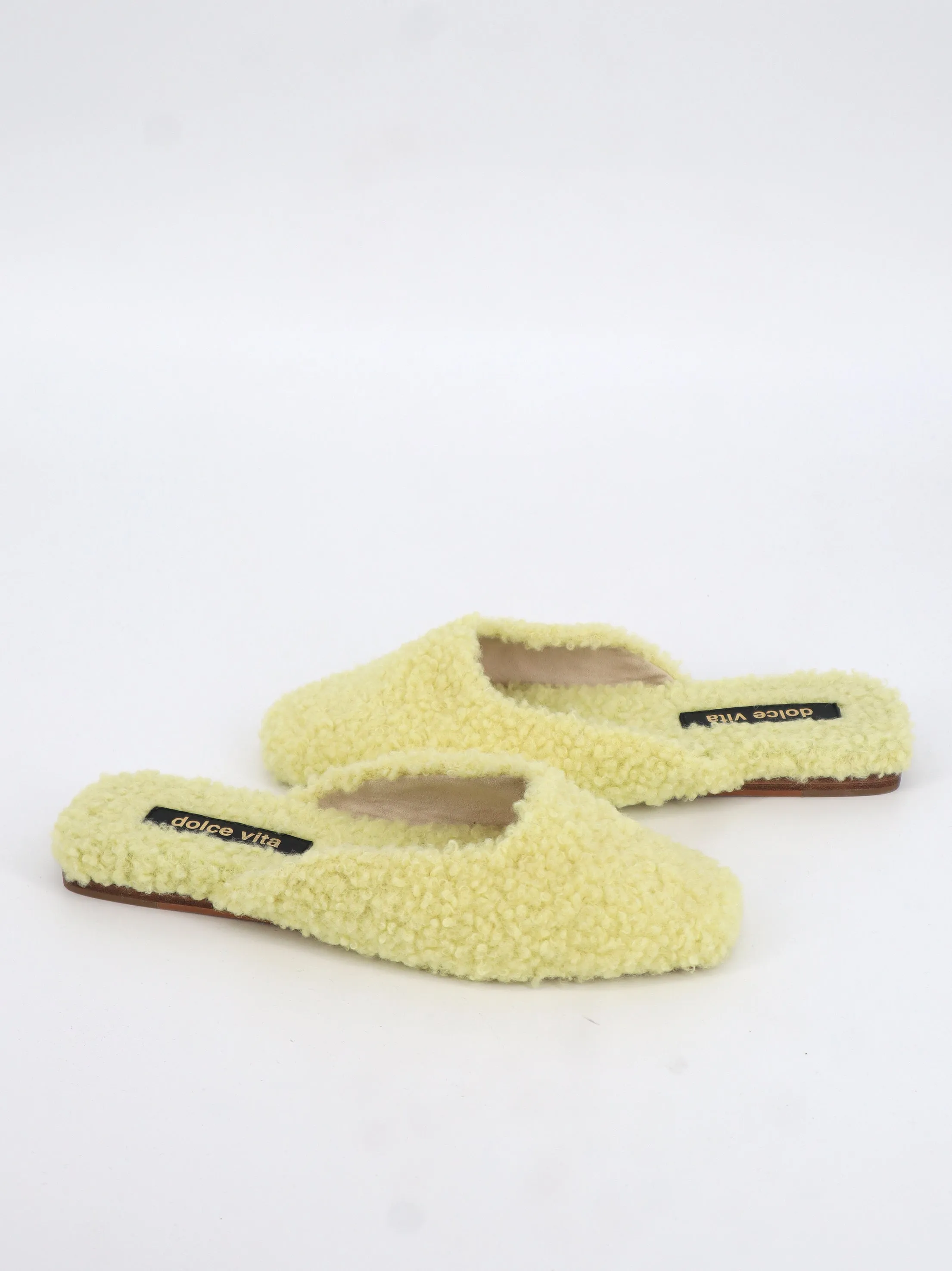 Non Skid Material For Slippers Women's Shearling Slippers,Yellow