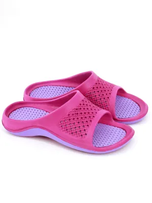 Women's Slide Slippers,Pink Wedding Shoes Ballet Slippers