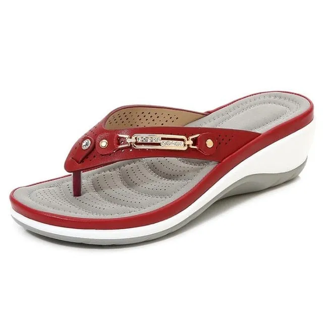Women's Slippers Flip Flops Lined