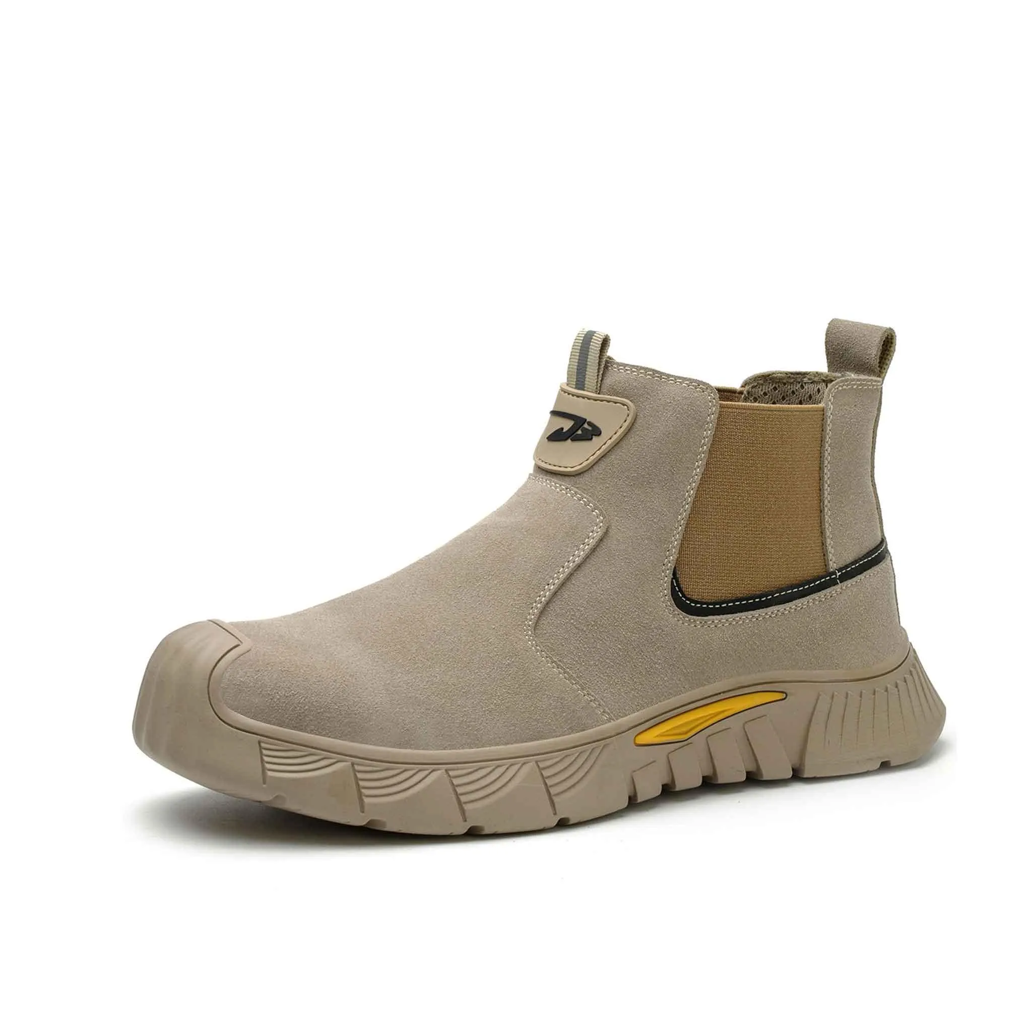 Top Rated Work Boots For Comfort Women's Steel Toe Chelsea Boots - Slip Resistant | B275